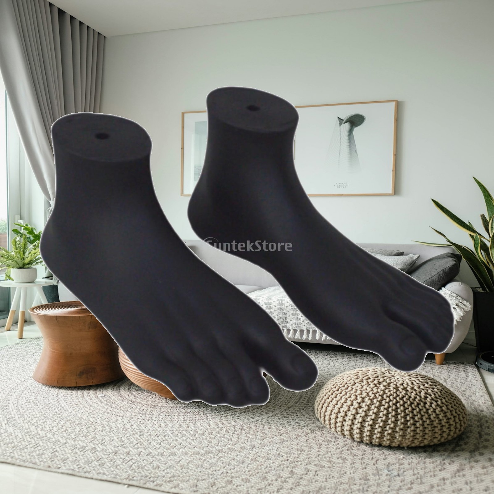 Body Jewelry Mall - 2Pcs Mannequin Foot Manikin Feet Ankle