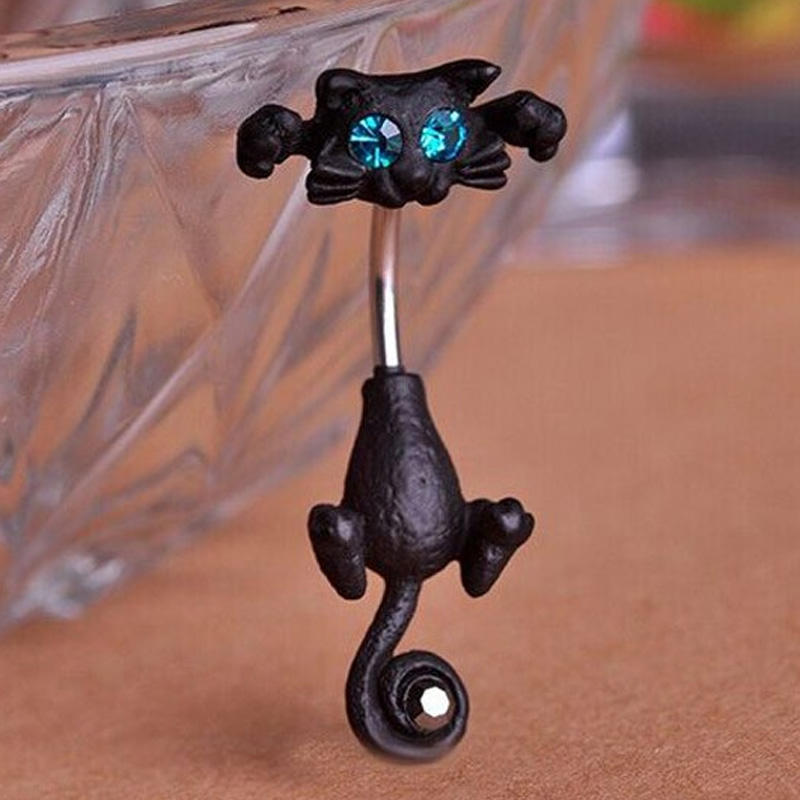 Body Jewelry Brands - zlxgirl fashion women's cute green eye