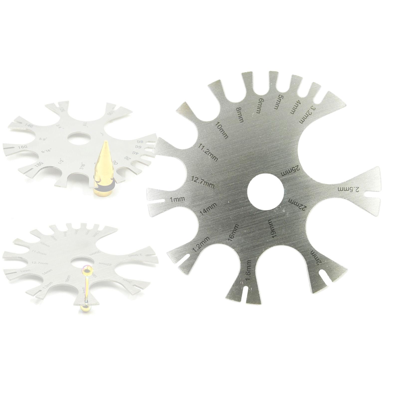 Body Jewelry Measurements - Body Jewelry Piercings Gauge Profession Precise