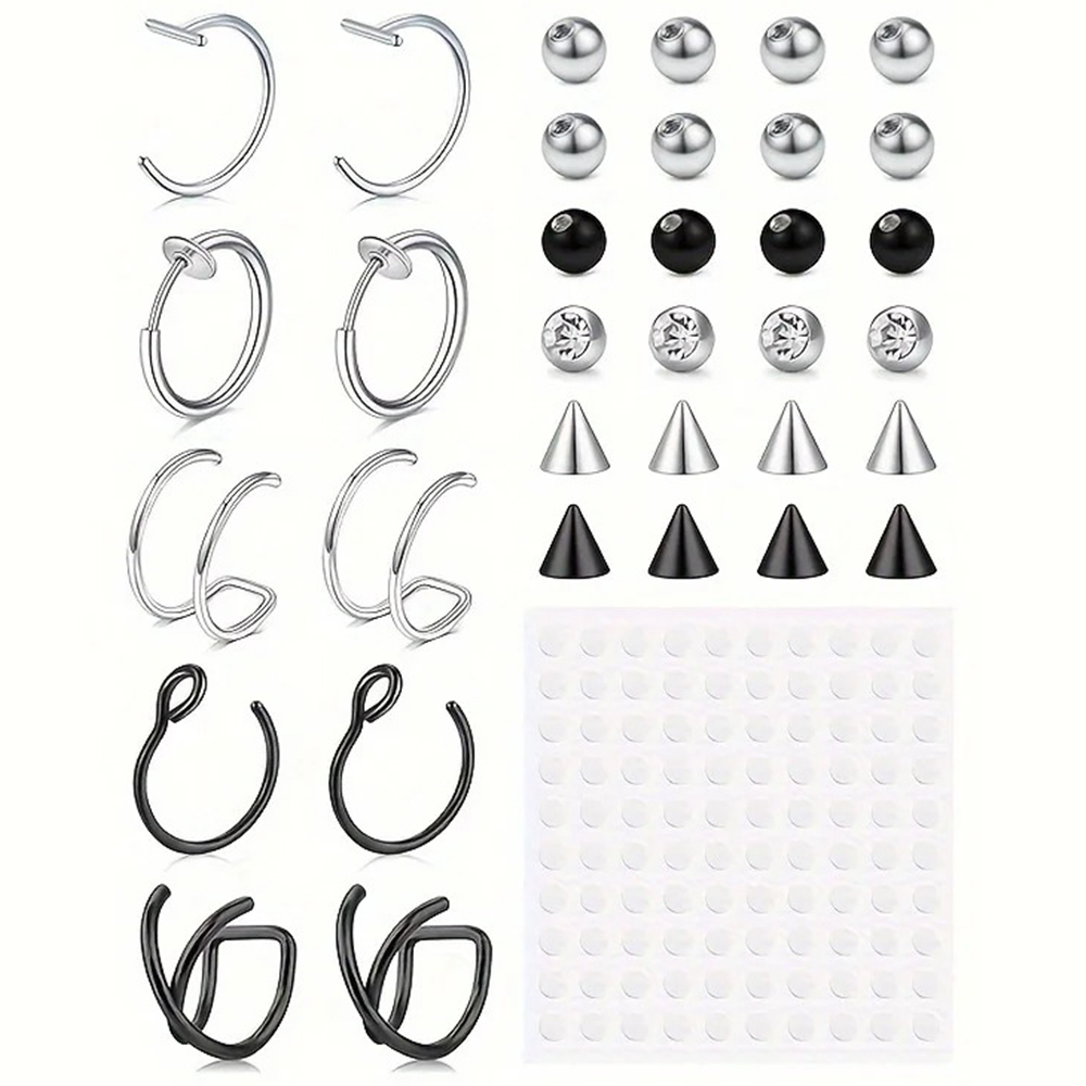 Body Jewelry Labret - Fake Piercings Fake Lip Ring Fake
