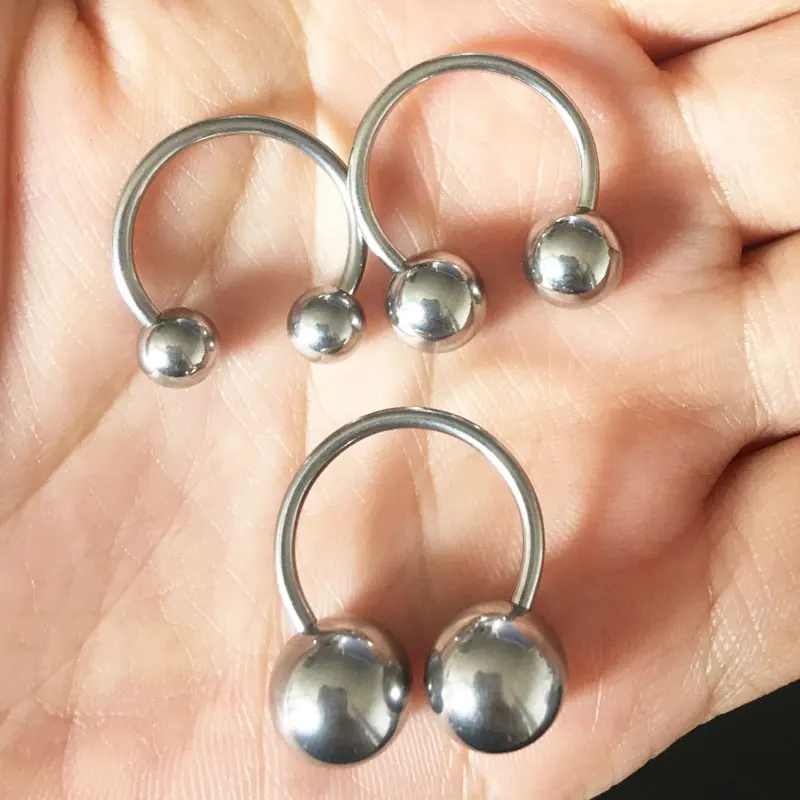Nipple Bar Curved - 1Pcs Stainless Steel Barbell Horseshoe Ring