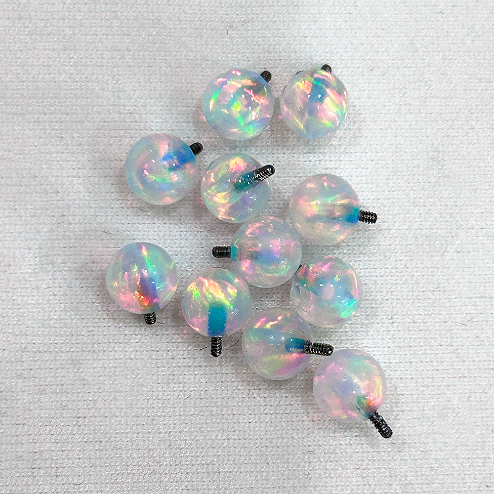 Body Jewelry Labret - 1 Pair Piercing Screw on Ball
