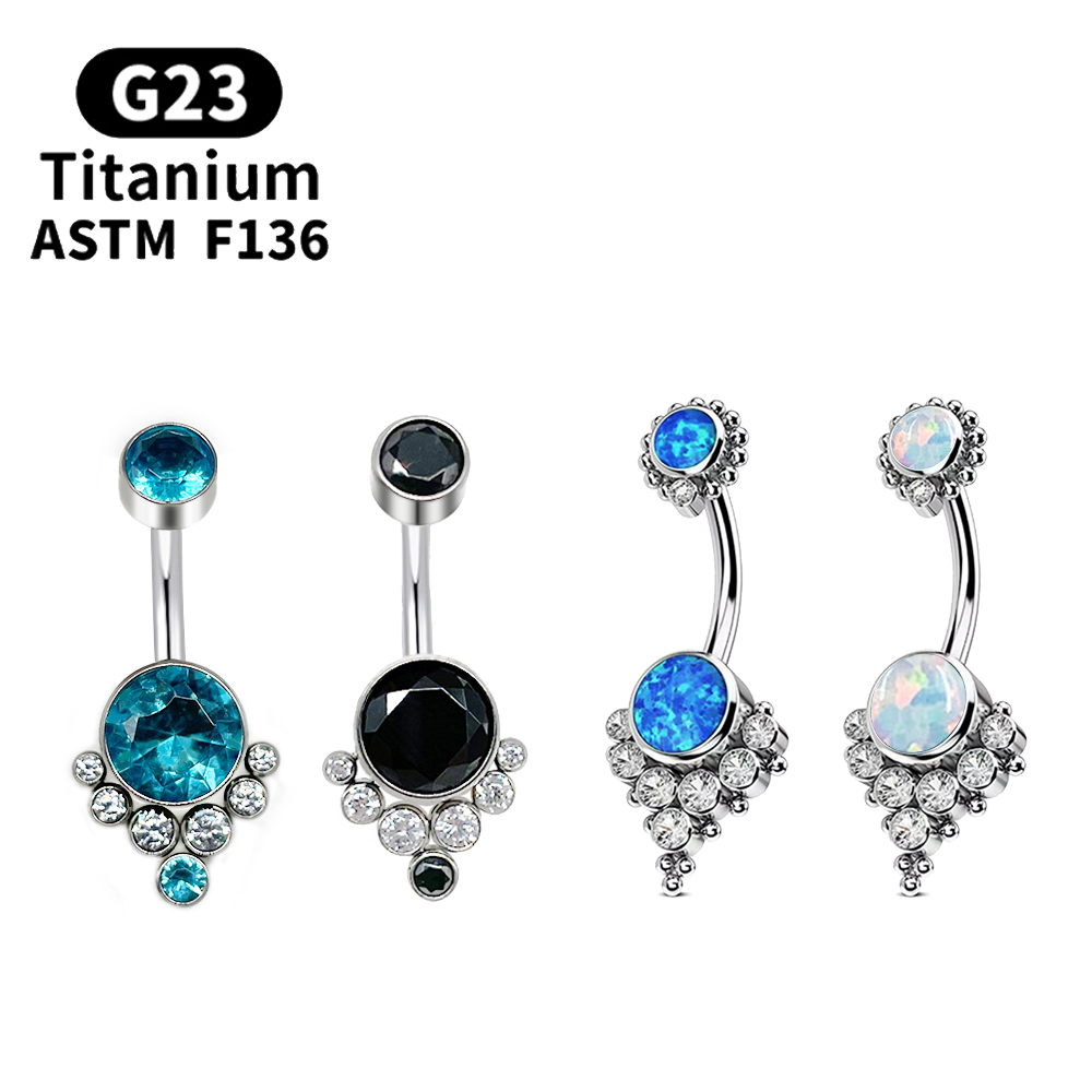 Belly Bar Titanium - G23 Titanium Piercing Titanium Grade Implante