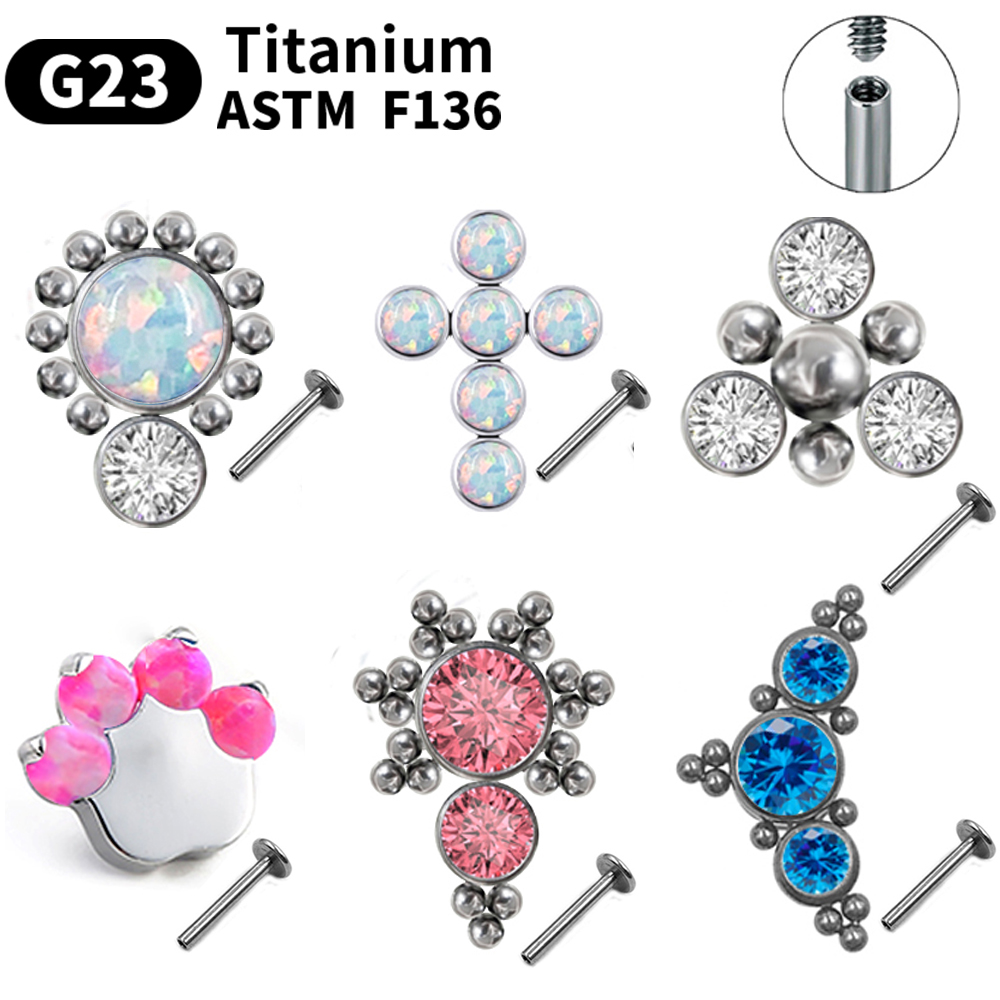 Body Jewelry Labret - G23 Titanium Piercing Stud Earrings Women