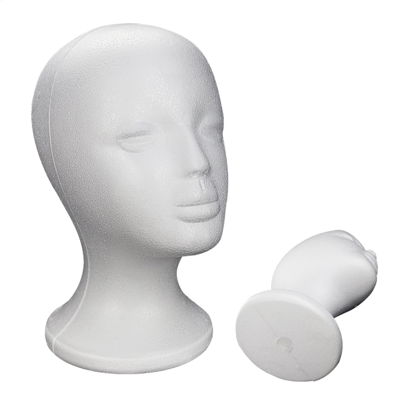 Body Jewelry Storage - Foam Mannequin Head Female Model Display
