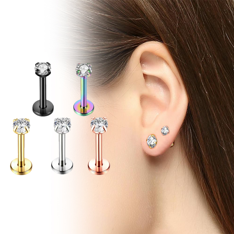 16G Titanium Internally Thread - огляд і ціна Body Jewelry Labret