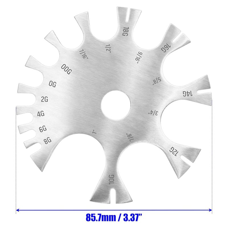 ABYN-For Body Jewelry Sizing T - огляд і ціна Body Jewelry Measurements