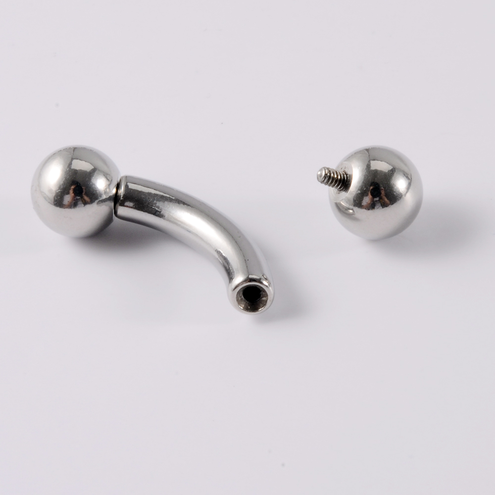 1PC Stainless Steel Straight B - огляд і ціна Nipple Bar Curved