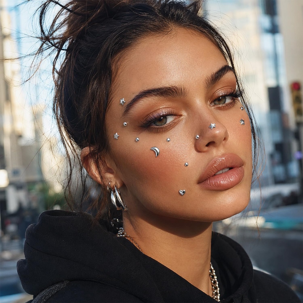 Fake Piercings Balls Stick on  - огляд і ціна Body Jewelry Labret