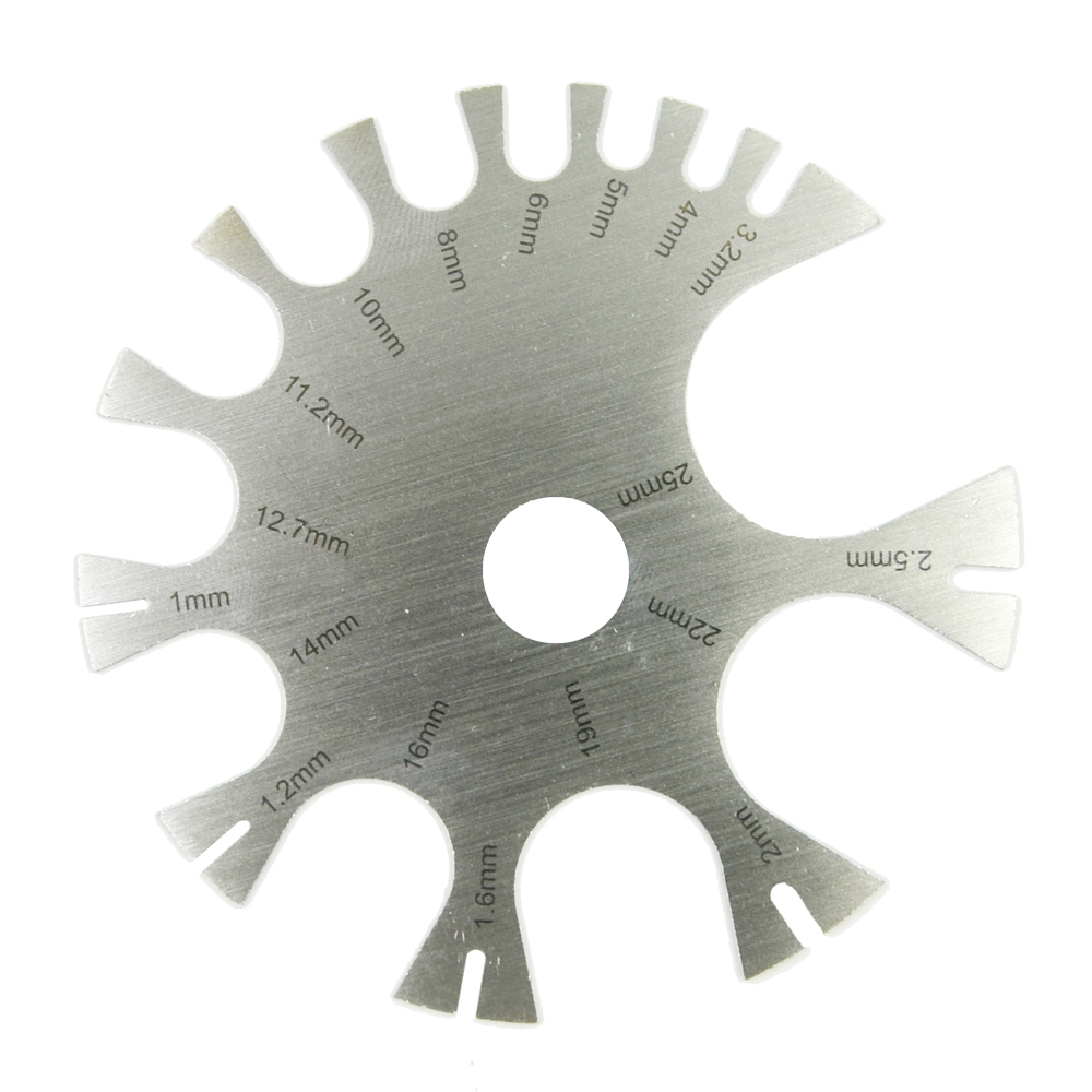 Stainless Steel Gauge Wheel Be - огляд і ціна Body Jewelry Measurements