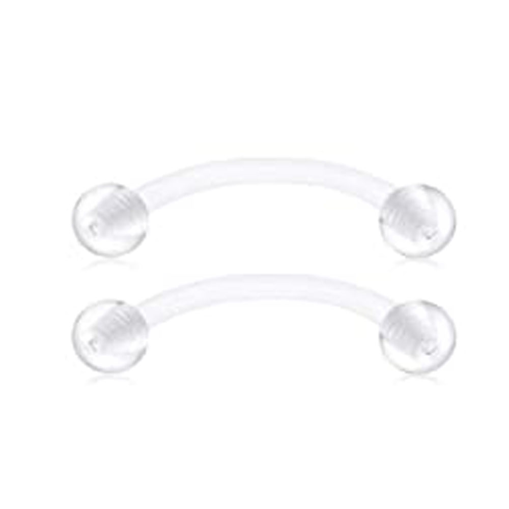 16G Stainless Steel Long Nippl - огляд і ціна Nipple Bar Curved