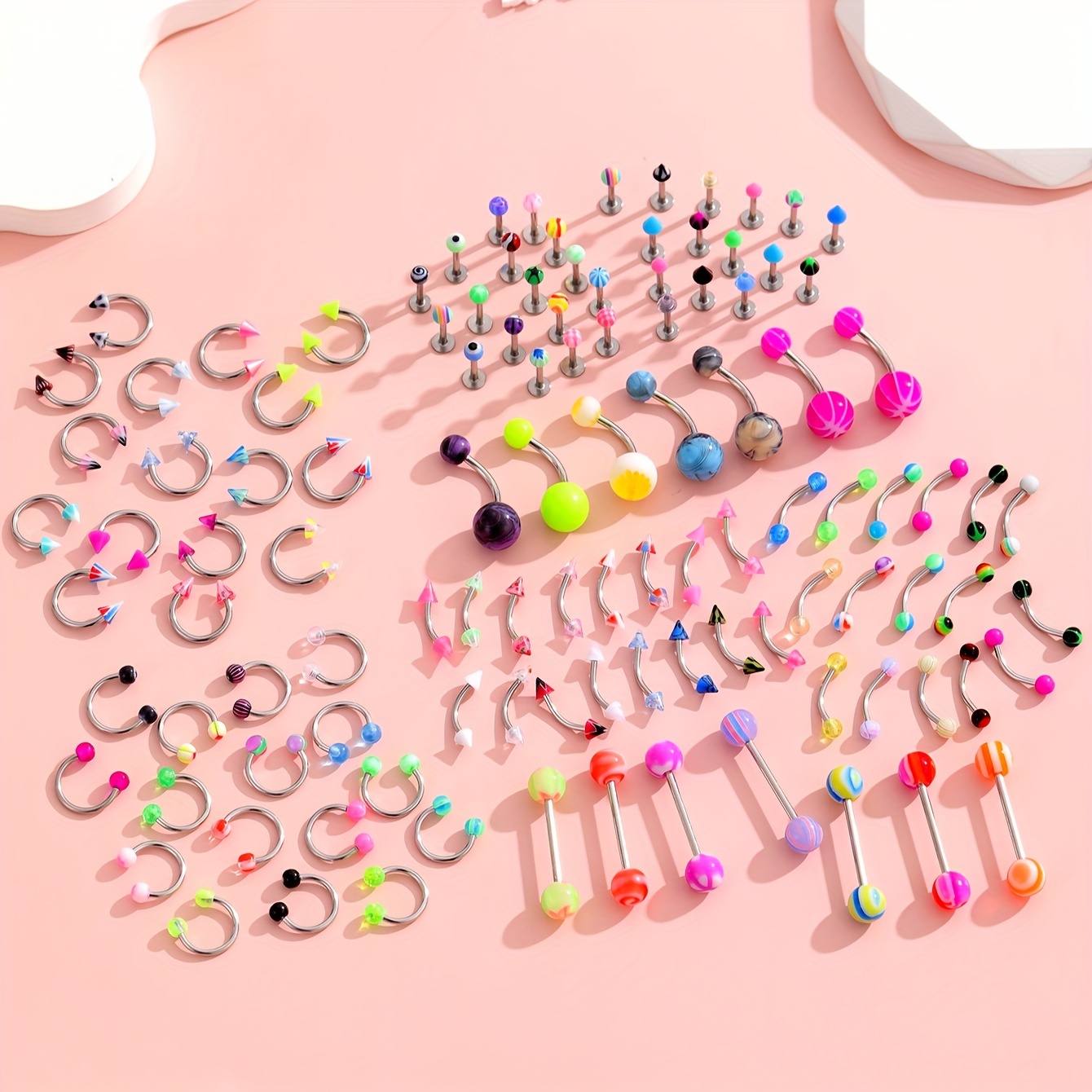 45/80/110Pcs Mix Styles Stainl - огляд і ціна Body Jewelry Storage