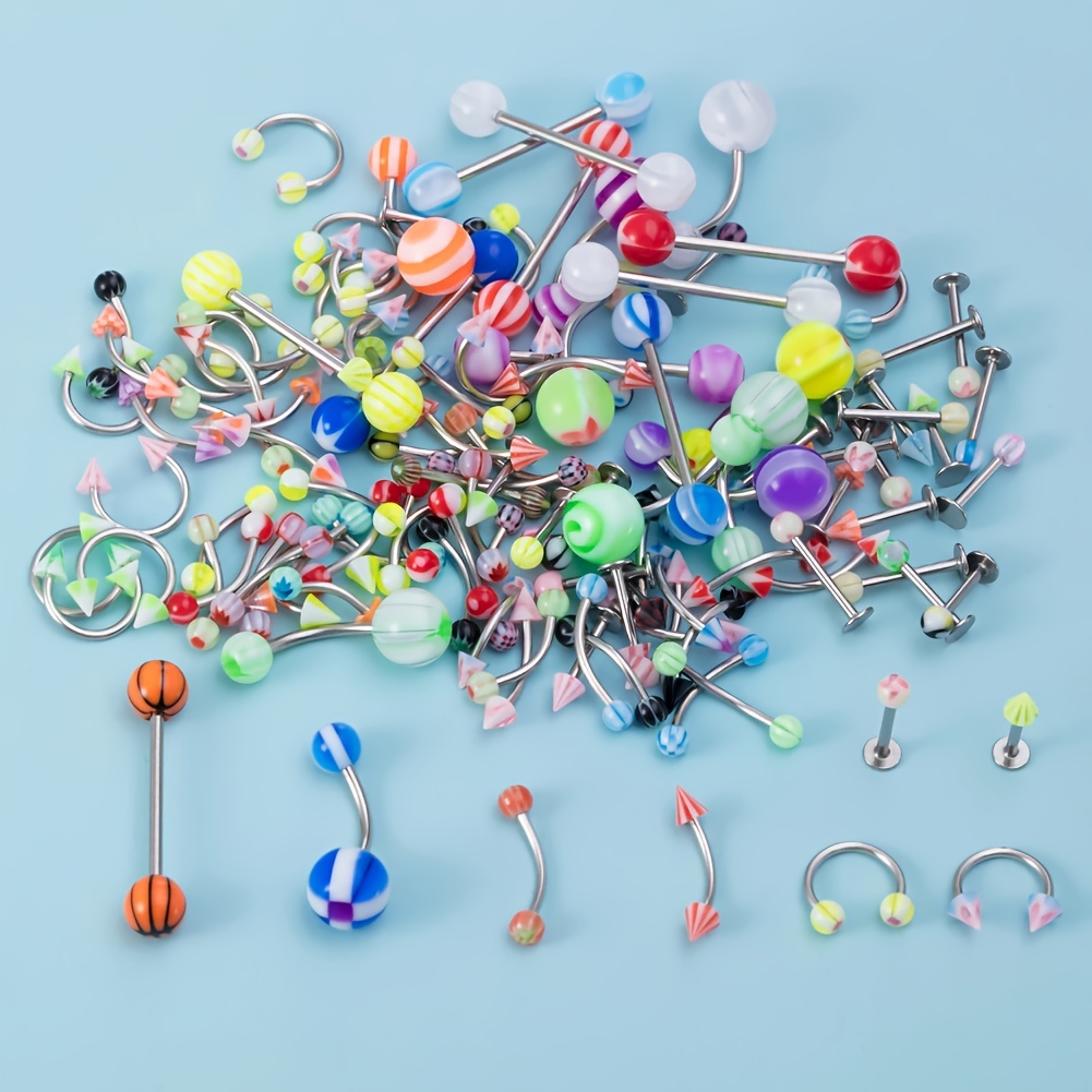 45/80/110Pcs Mix Styles Stainl - огляд і ціна Body Jewelry Storage