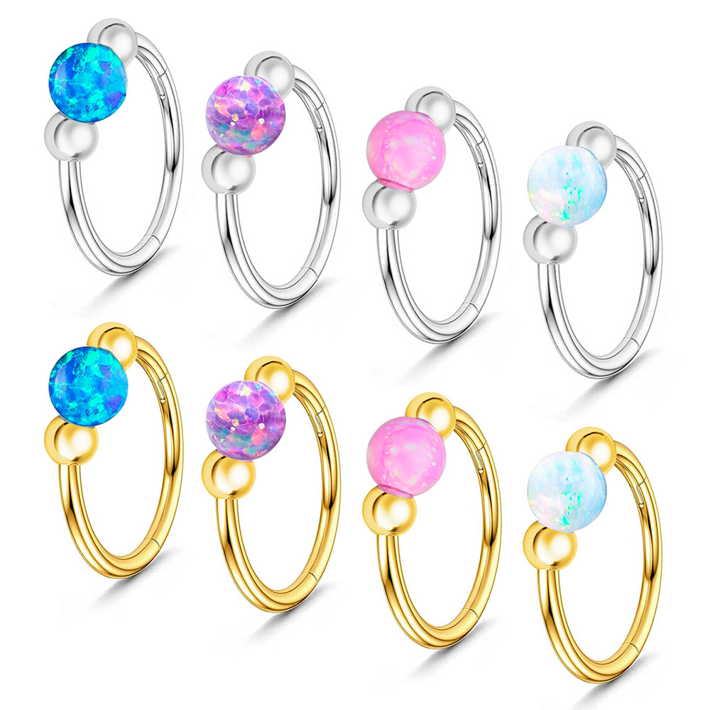 Opal Nose Ring Sparkle Set, Me - огляд і ціна Body Jewelry Eu