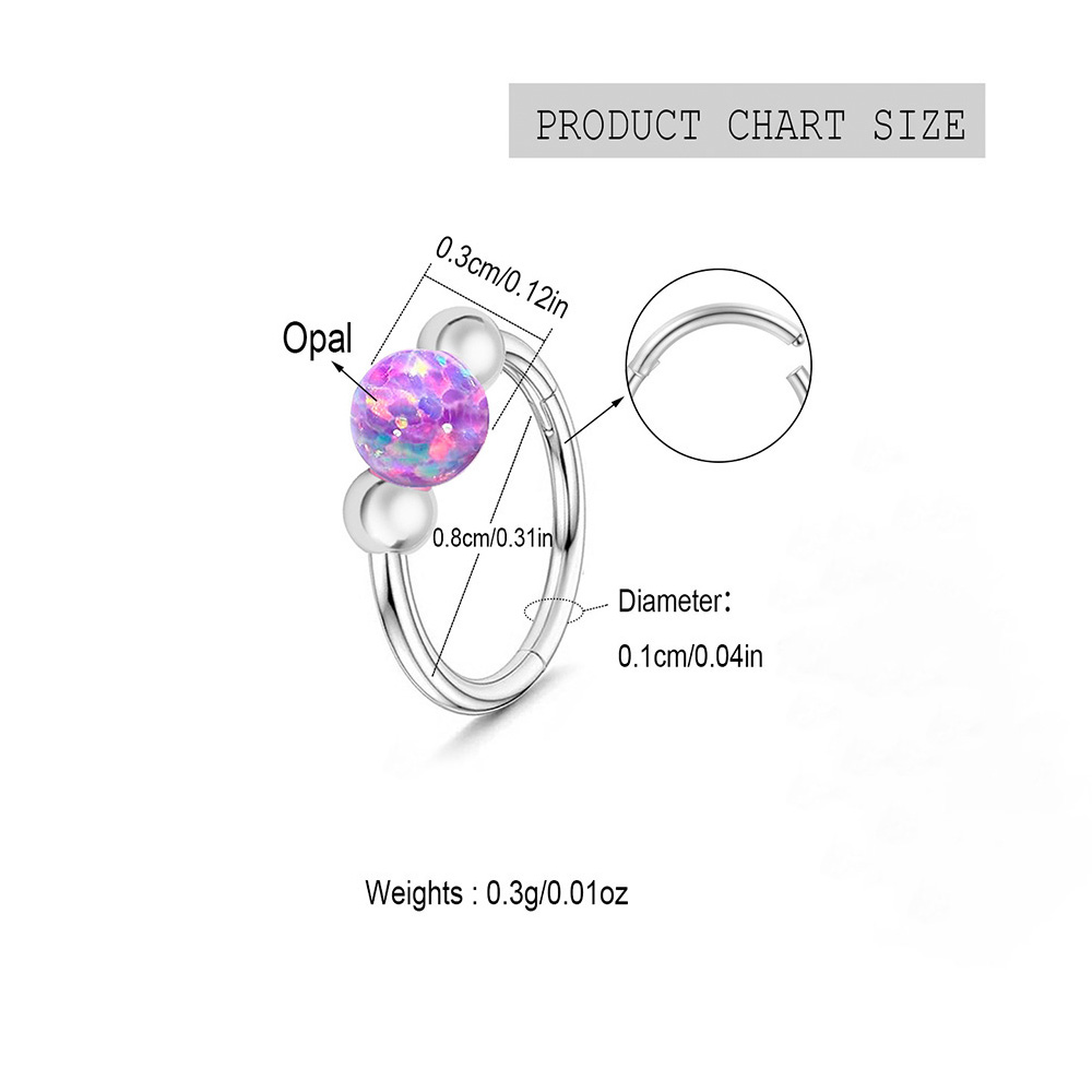Opal Nose Ring Sparkle Set, Me - огляд і ціна Body Jewelry Eu