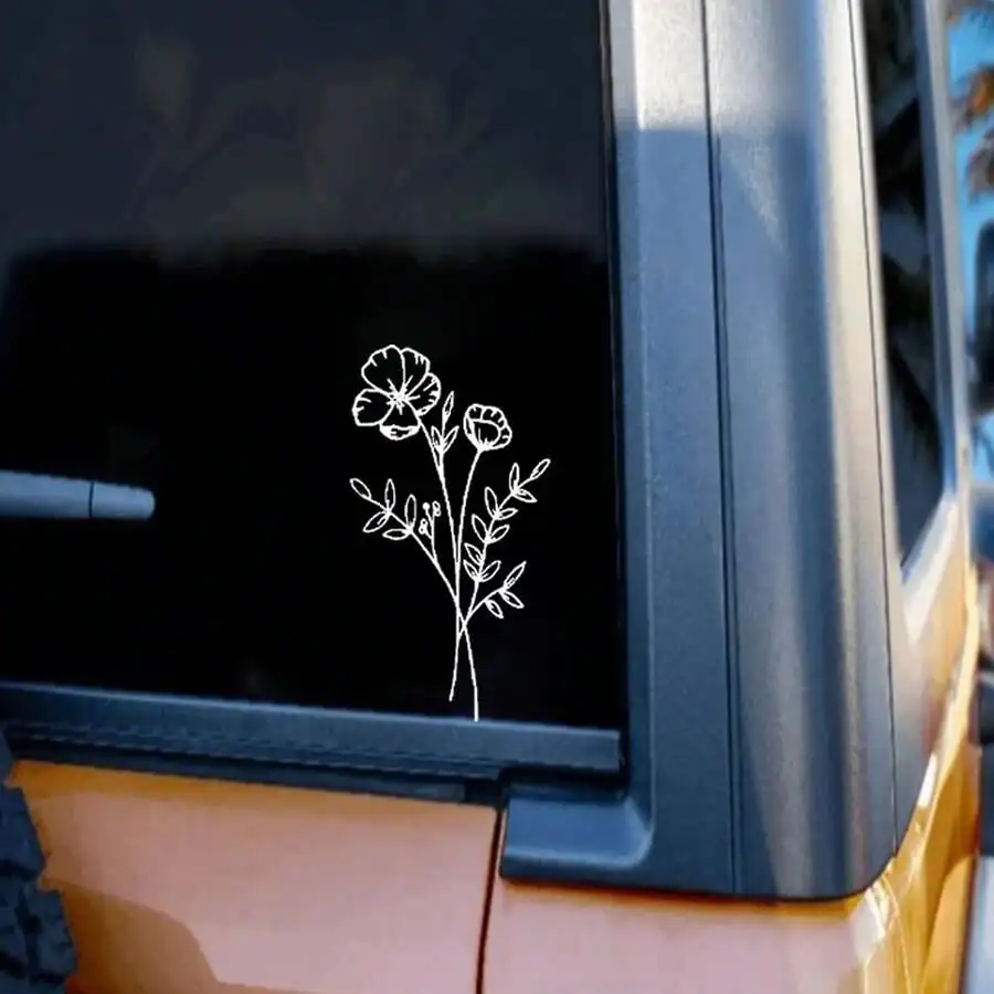1pc Wild Flower Car Sticker, S - огляд і ціна Body Jewelry Labret