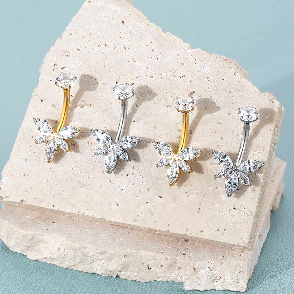 1PC Titanium Navel Piercing14G - огляд і ціна Belly Bar Titanium