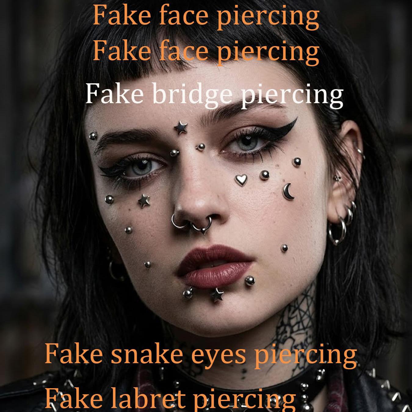Fake Piercings Balls Stick on  - огляд і ціна Body Jewelry Labret