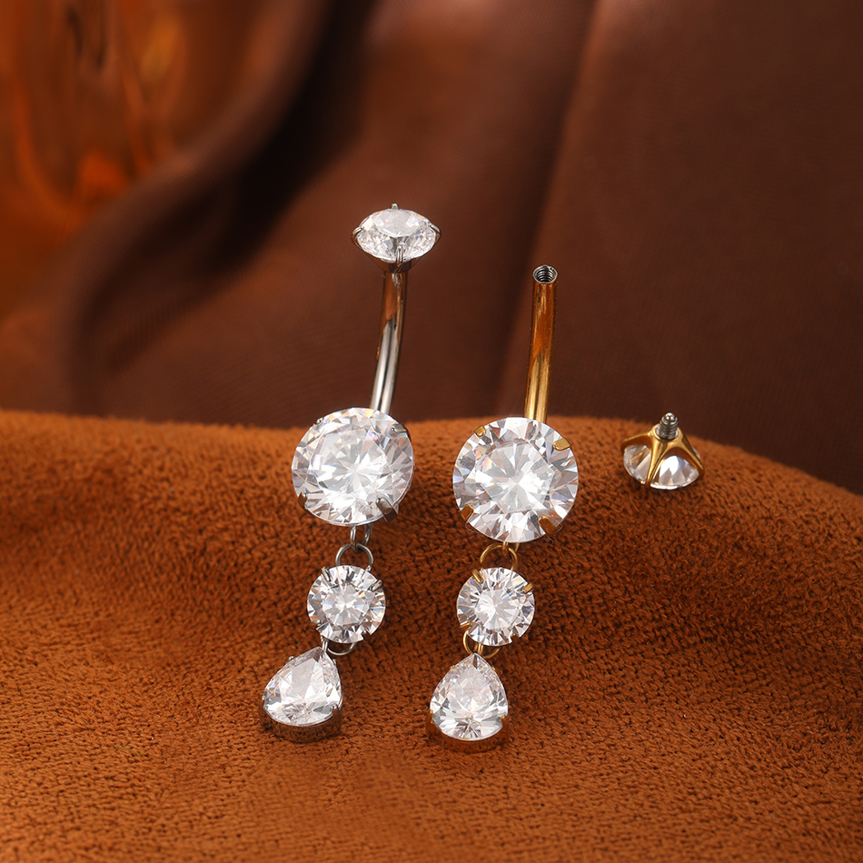 1/5Pcs ASTM F136 Titanium 14G  - огляд і ціна Belly Bar Titanium
