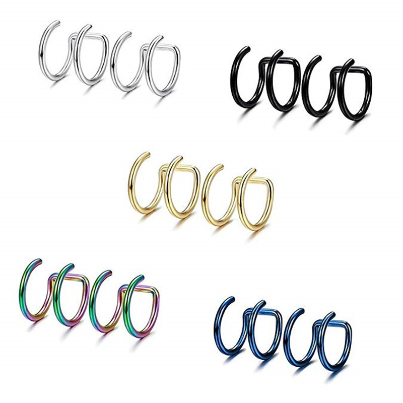 2Pcs 316L Stainless Steel Clip - огляд і ціна Body Jewelry Labret