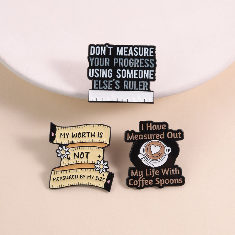 Body Positivity Self Love Pin  - огляд і ціна Body Jewelry Measurements