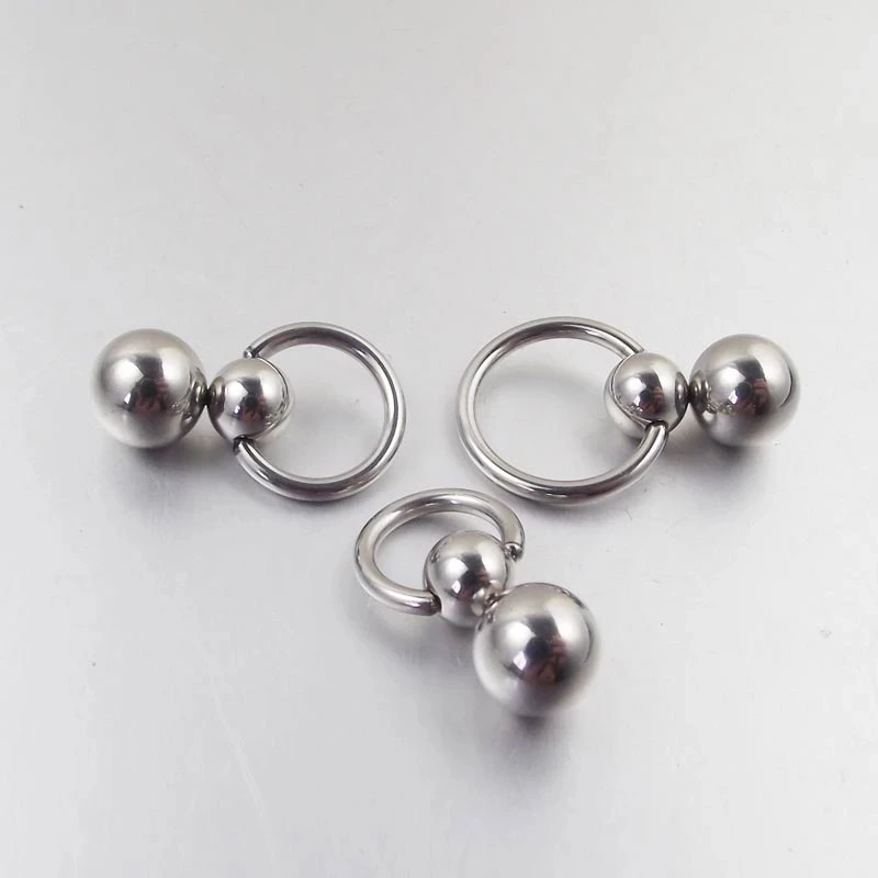 Stainless Steel Double Ball Cu - огляд і ціна Nipple Bar Curved