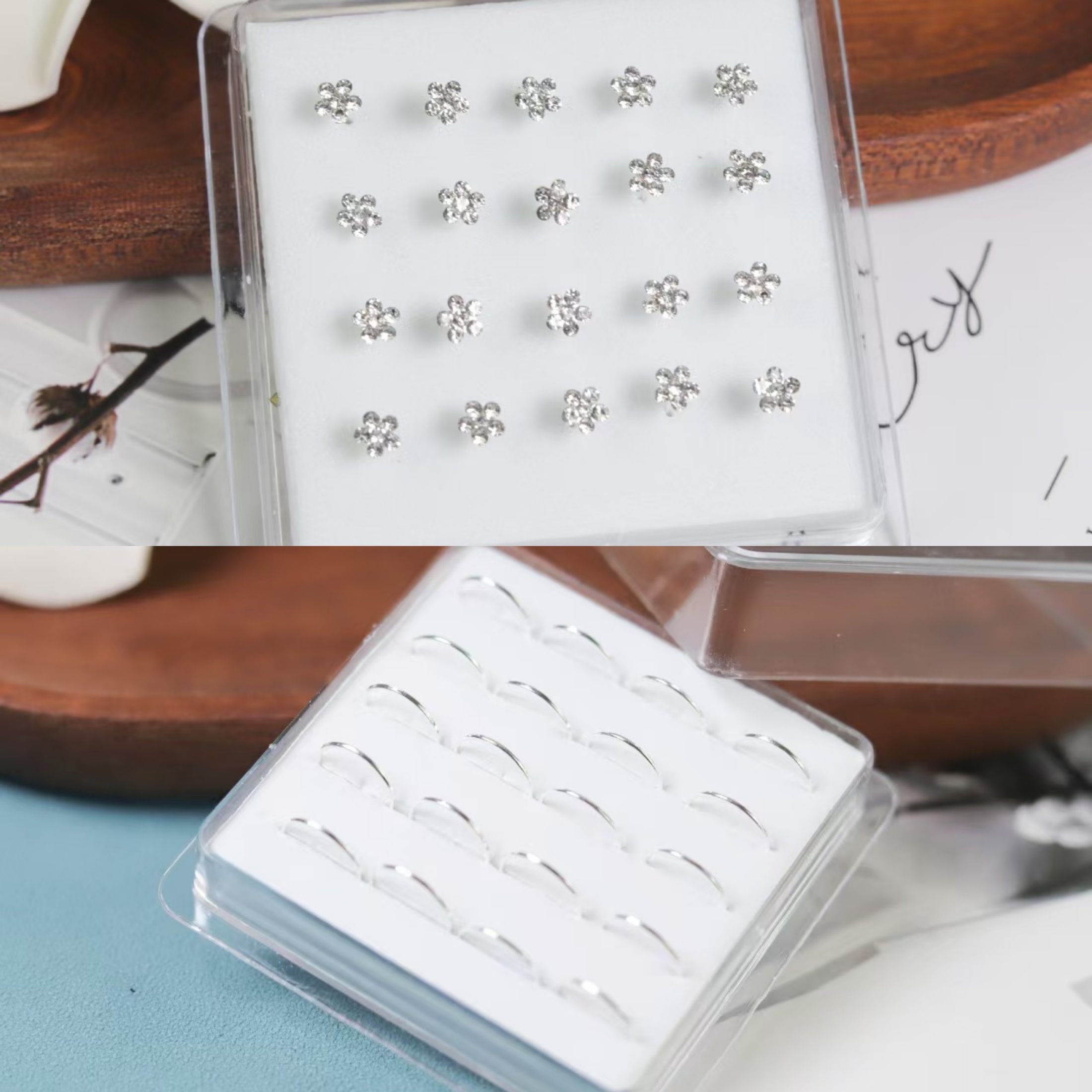 20Pcs/Box Body Nose Piercing J - огляд і ціна Body Jewelry Storage
