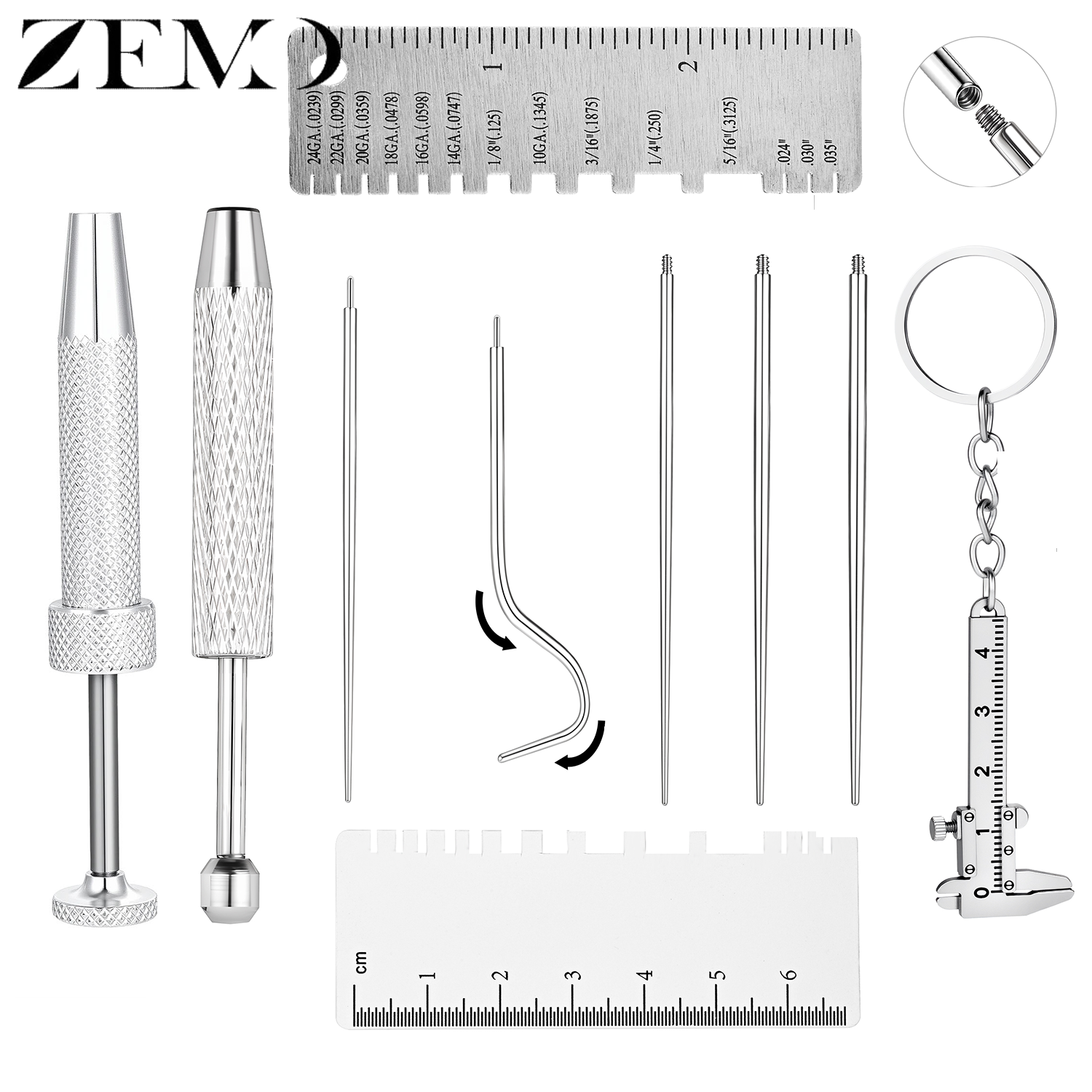 ZEMO 1-10PCS Piercing Ball Gra - огляд і ціна Body Jewelry Measurements