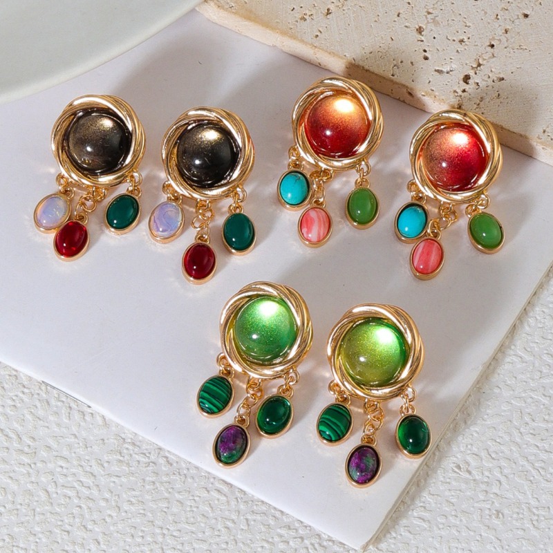Colorful Glass Crystal Earring - огляд і ціна Body Jewelry Brands