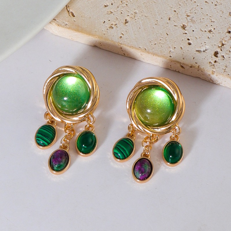Colorful Glass Crystal Earring - огляд і ціна Body Jewelry Brands