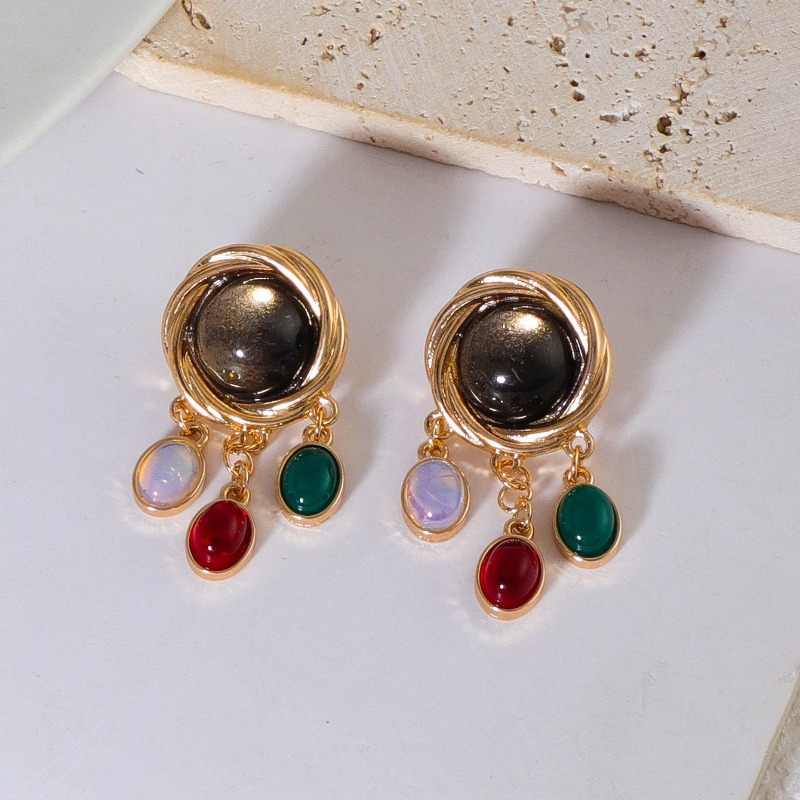 Colorful Glass Crystal Earring - огляд і ціна Body Jewelry Brands