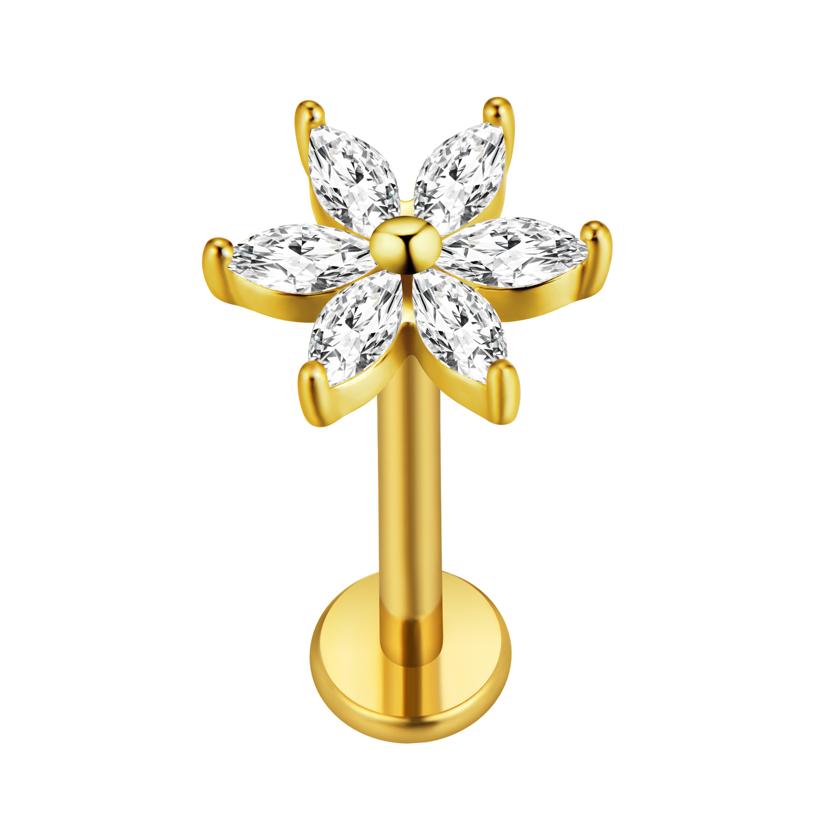 Maple Leaf Labret Piercing Sta - огляд і ціна Body Jewelry Labret