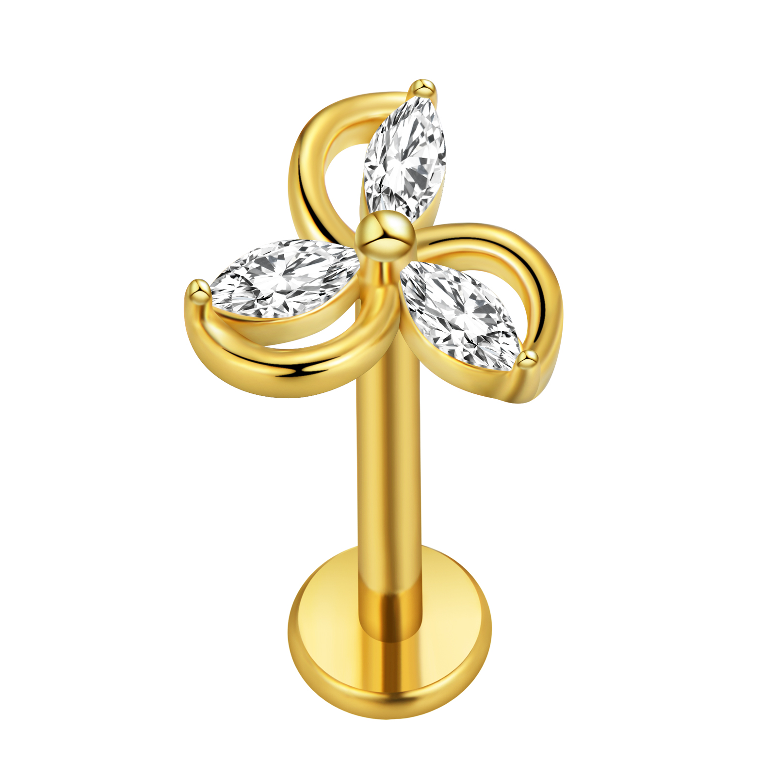 Maple Leaf Labret Piercing Sta - огляд і ціна Body Jewelry Labret