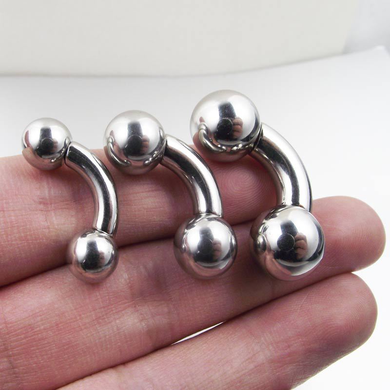 1Pc Big Size Straight Barbell  - огляд і ціна Nipple Bar Curved