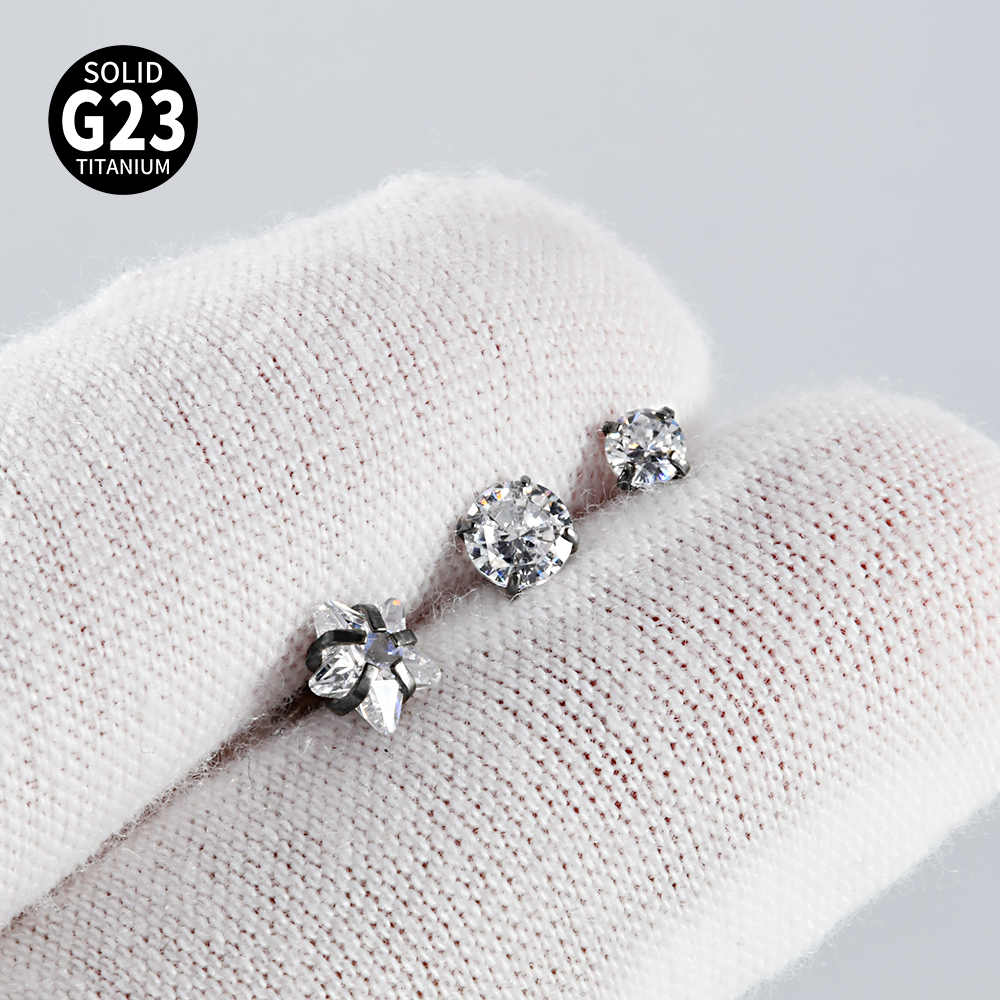 1-4PCS G23 Titanium Curved Bel - огляд і ціна Belly Bar Titanium