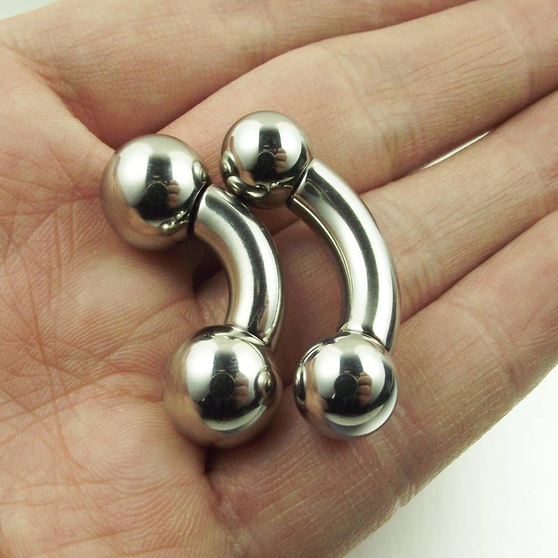 SaYao short bar Big Ball Stain - огляд і ціна Nipple Bar Curved