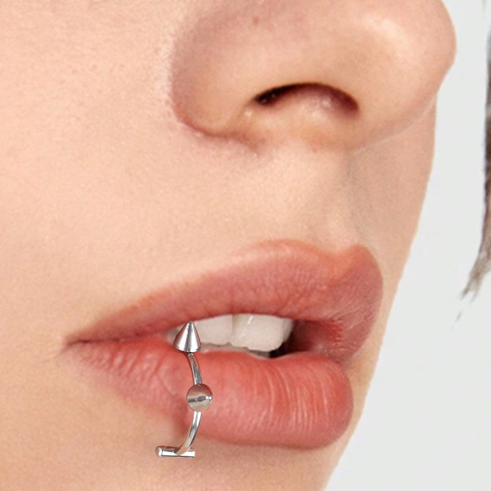 10pcs Punk Nose Ring One Nail  - огляд і ціна Body Jewelry Labret