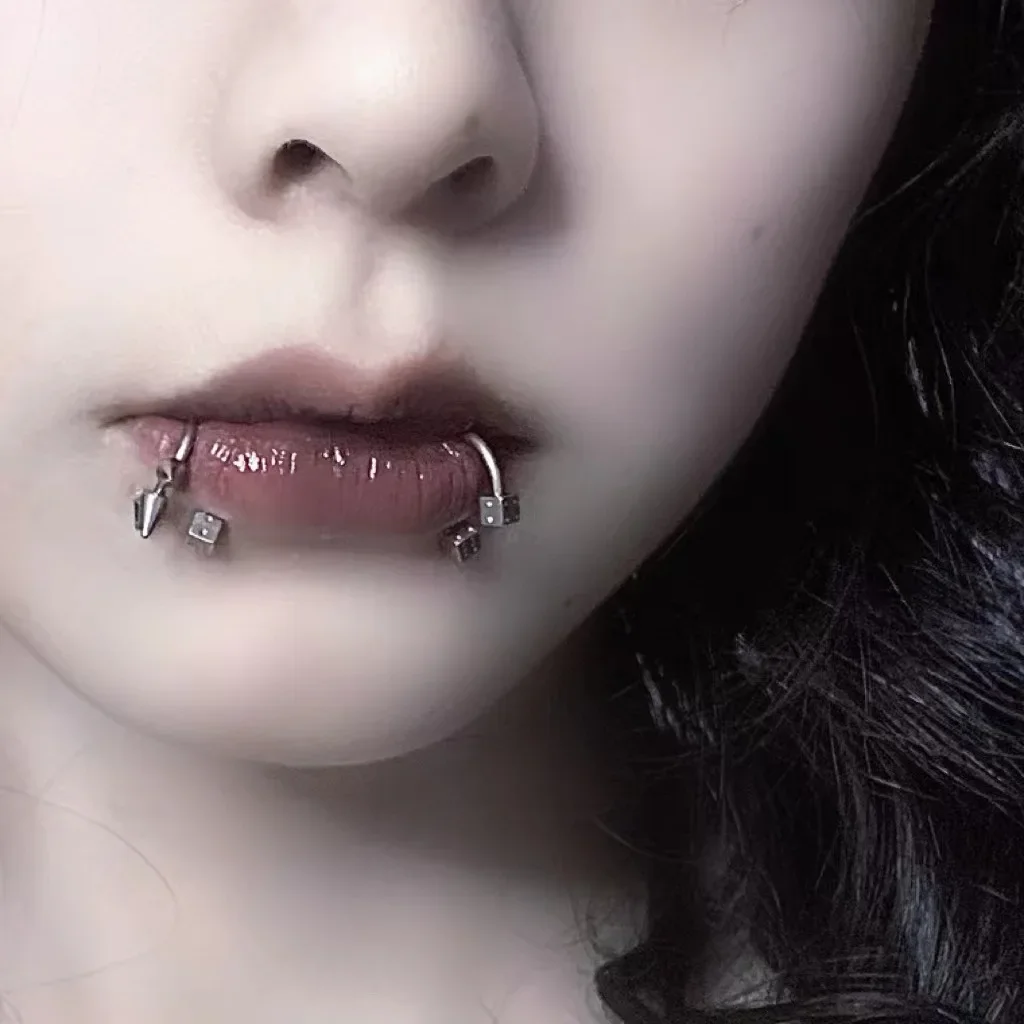 10pcs Punk Nose Ring One Nail  - огляд і ціна Body Jewelry Labret
