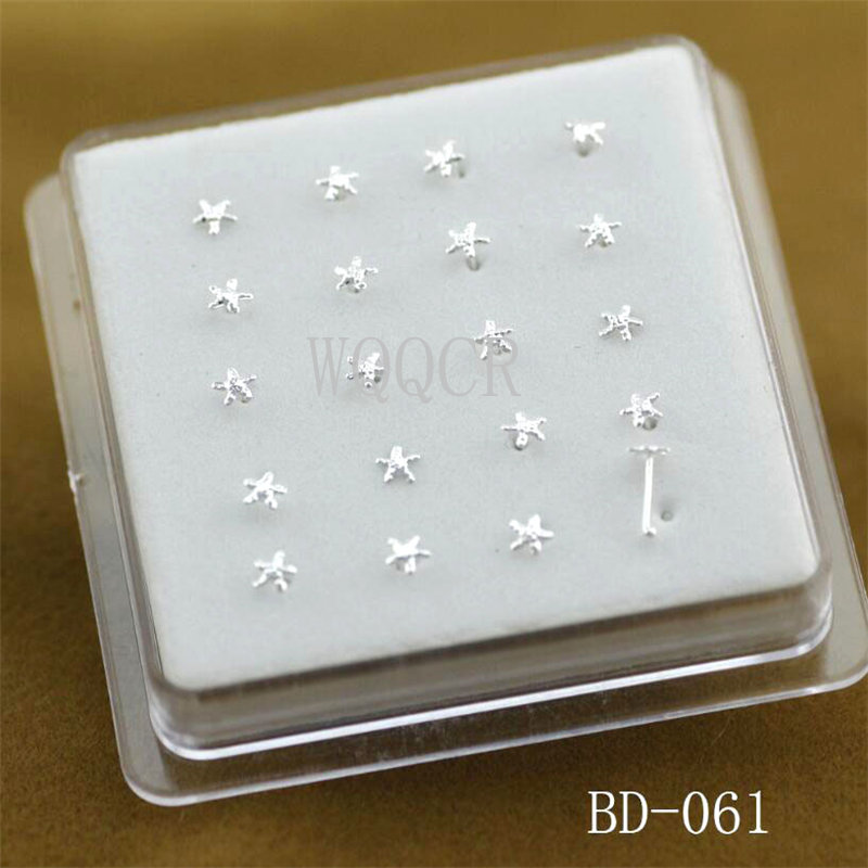 20pcs/box Frosted Surface Star - огляд і ціна Body Jewelry Storage