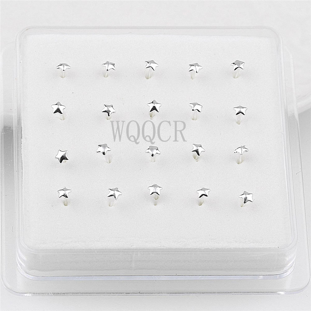 20pcs/box Frosted Surface Star - огляд і ціна Body Jewelry Storage