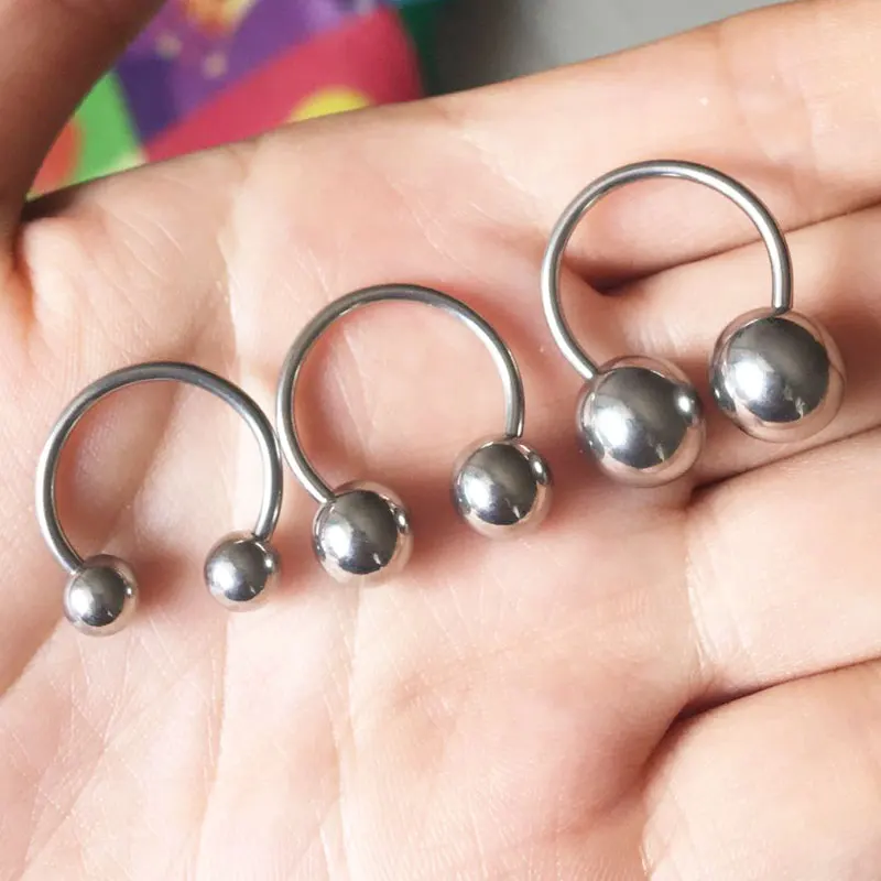 1Pcs Stainless Steel Barbell H - огляд і ціна Nipple Bar Curved