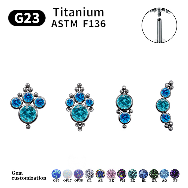 G23 Titanium Stud Earrings for - огляд і ціна Body Jewelry Labret
