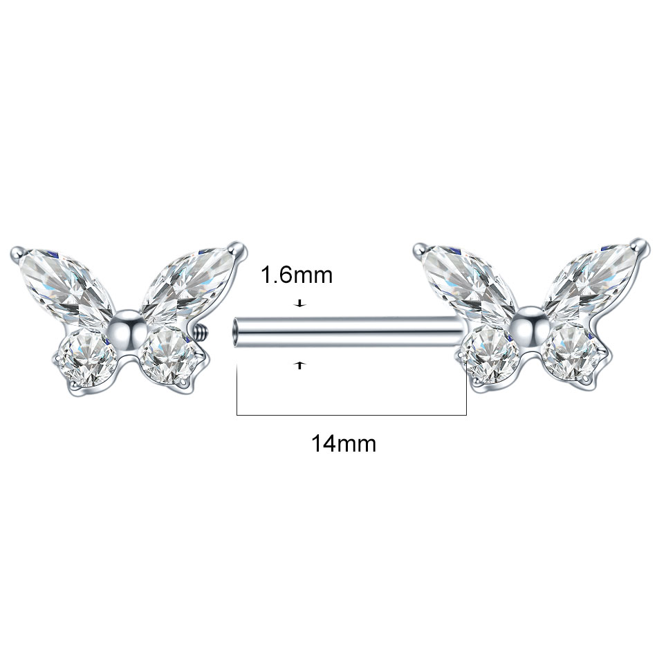 1Pc G23 Titanium Nipple Ring S - огляд і ціна Belly Bar Titanium