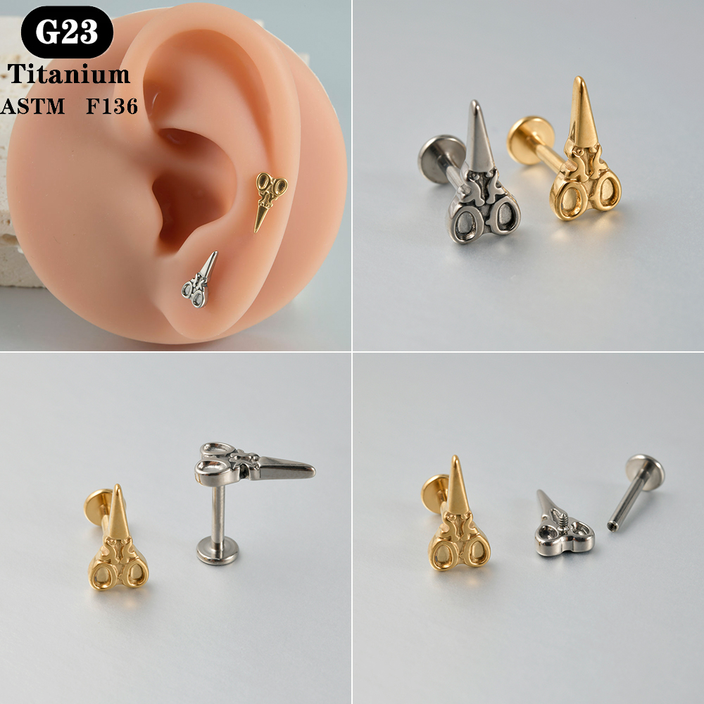 1PC ASTM F136 Titanium Labret  - огляд і ціна Body Jewelry Labret