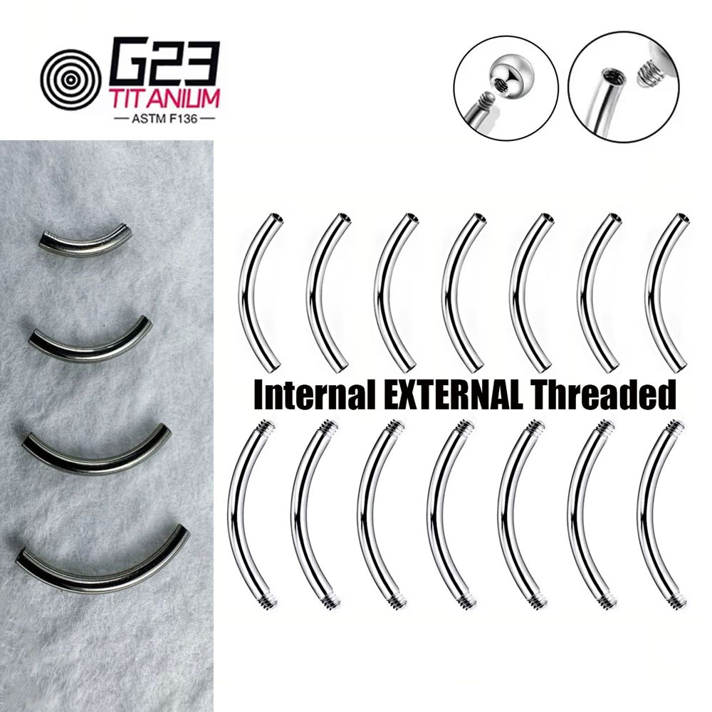 Wholesale 5/10/50pcs G23 Titan - огляд і ціна Belly Bar Titanium