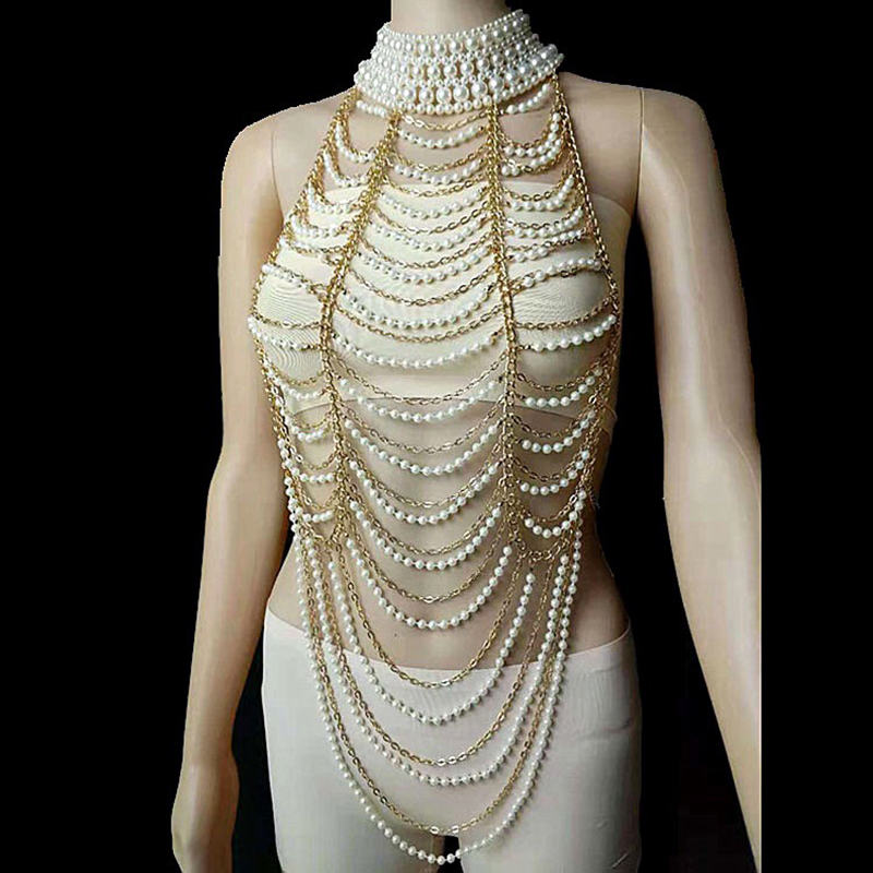 Vintage Multilayer Pearl Neckl - огляд і ціна Body Jewelry Brands