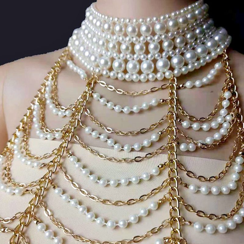 Vintage Multilayer Pearl Neckl - огляд і ціна Body Jewelry Brands