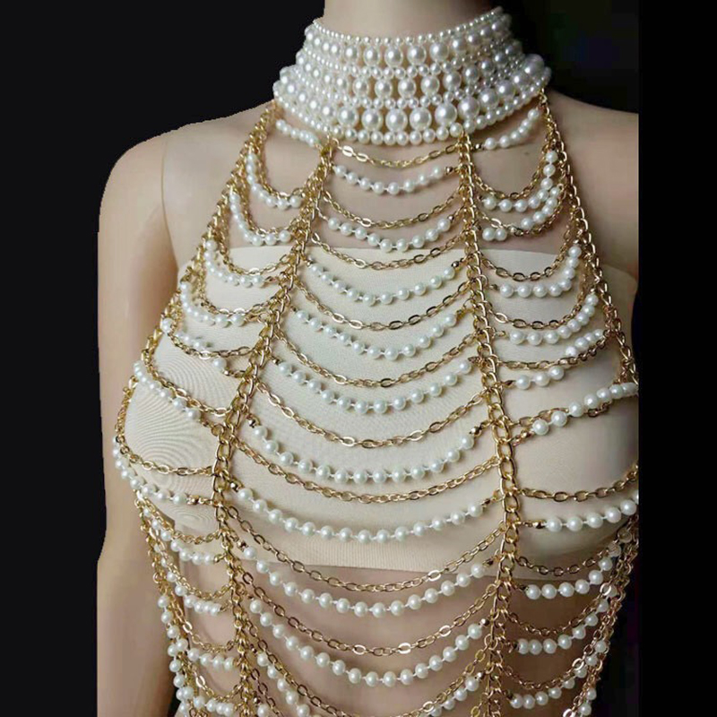 Vintage Multilayer Pearl Neckl - огляд і ціна Body Jewelry Brands