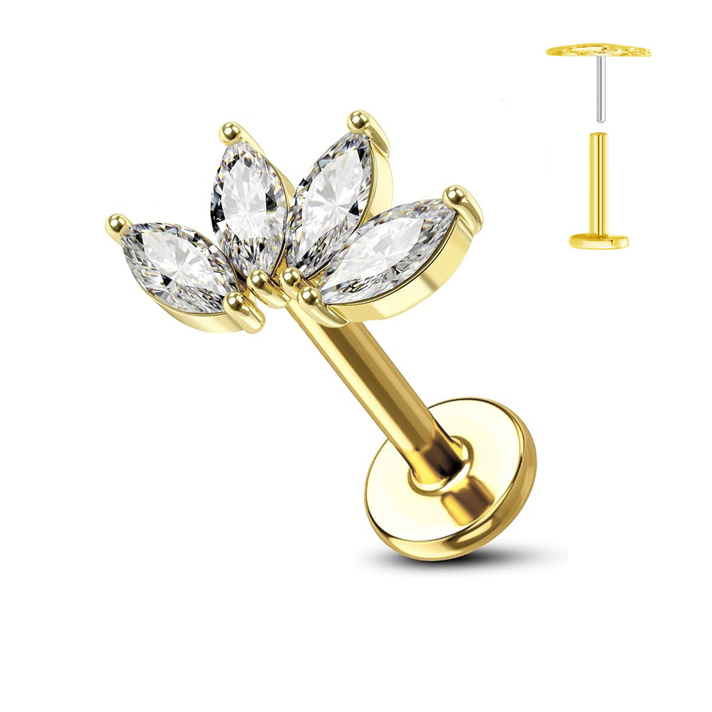 ASTM F136 G23 Titanium Flower  - огляд і ціна Belly Bar Titanium