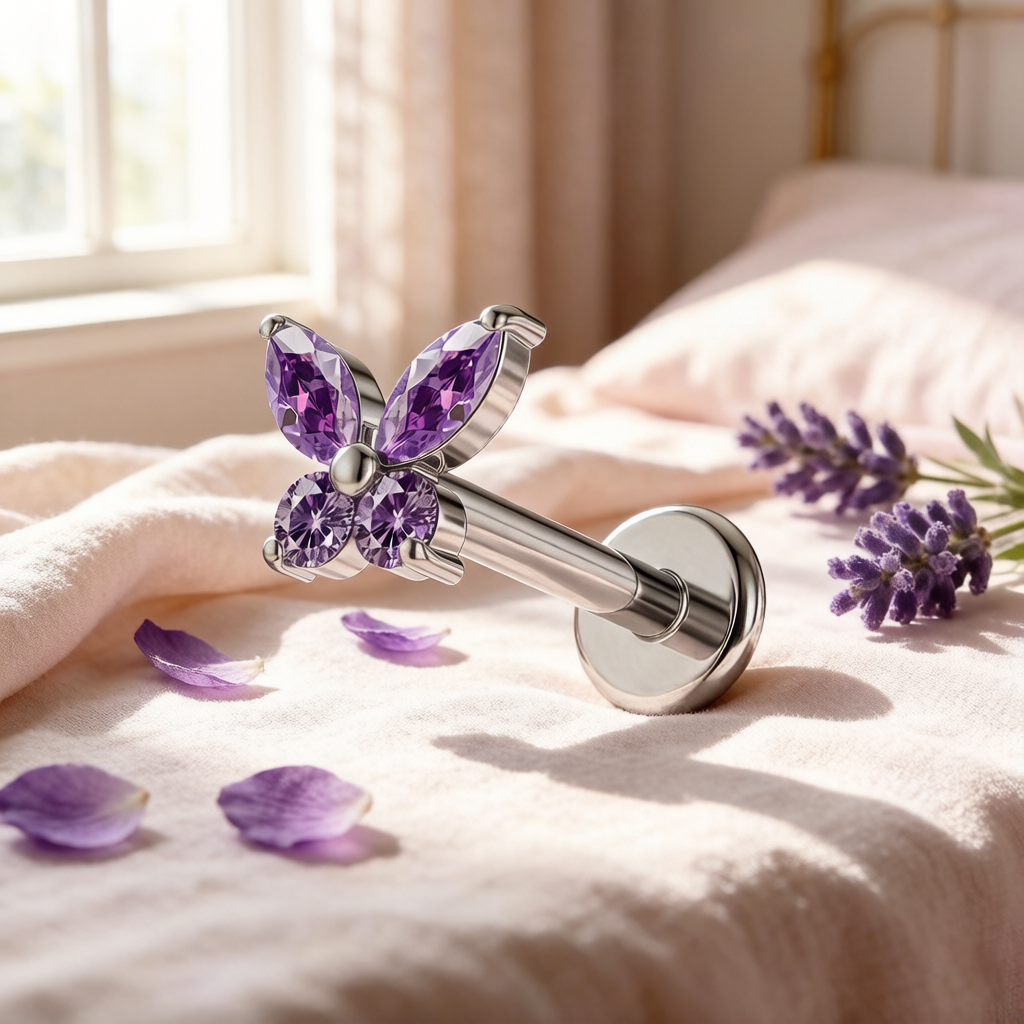 1PC G23 Titanium Butterfly Lab - огляд і ціна Body Jewelry Labret